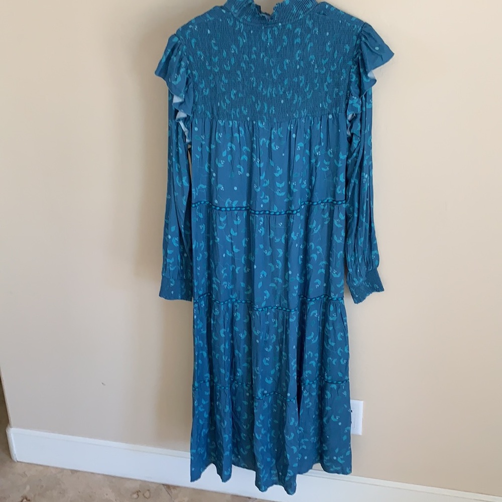 NWT Bl^nk London Anthropologie  Blue Maxi Dress - Picture 4 of 11